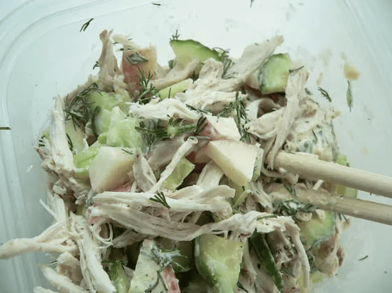 Smoked Chicken Salad with Endive Spears